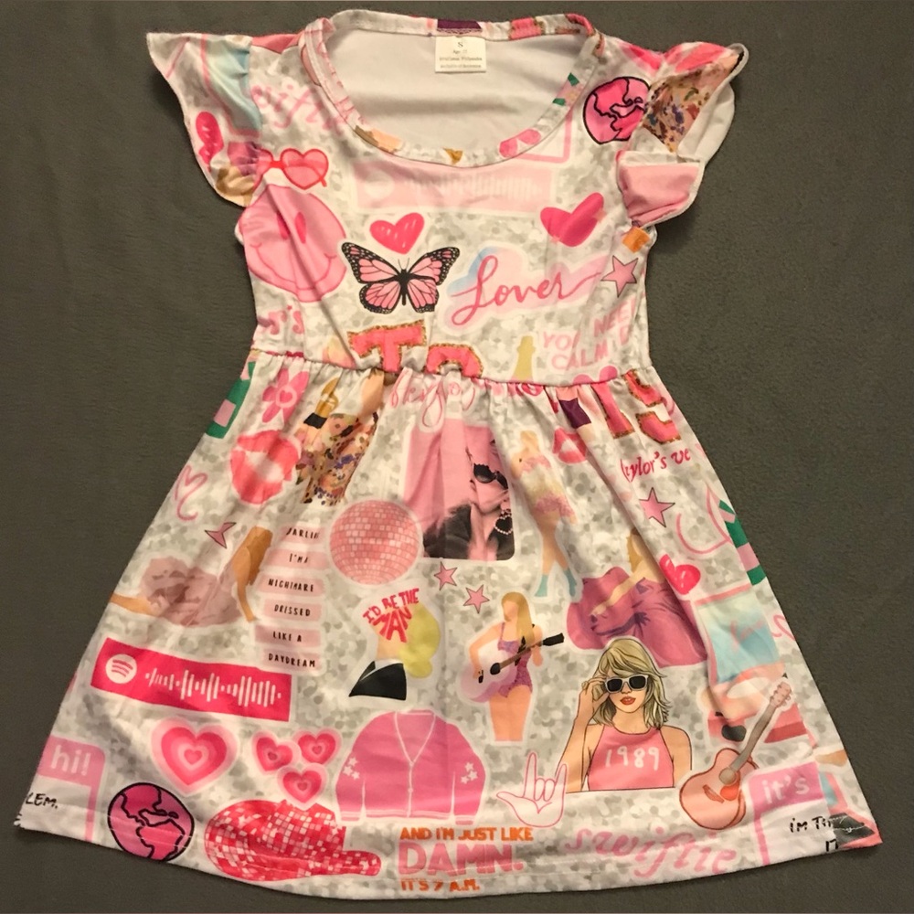 NEW Little Girls Swiftie Themed Dress